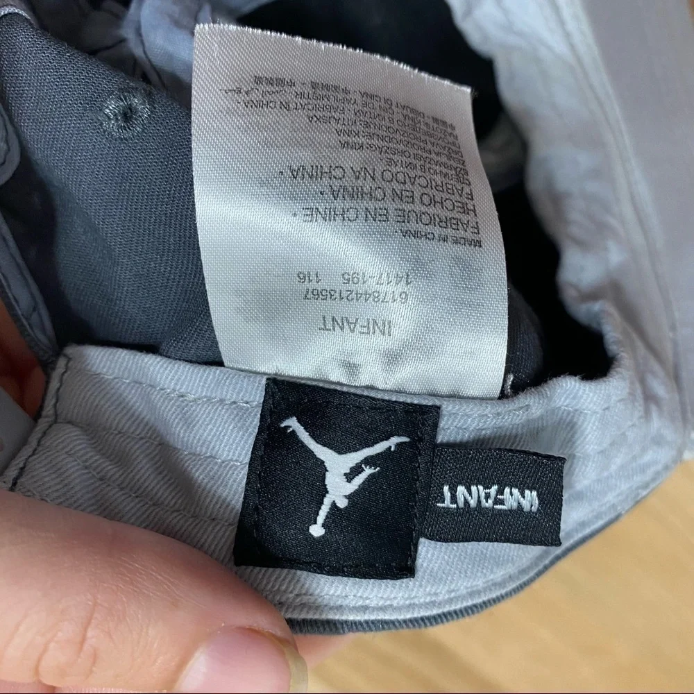 Jordan Gray Hat Infant Size Kids Baby One Size